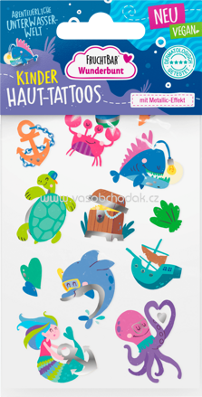 FruchtBar Kinder Haut-Tattoos Wunderbunt Abenteuerliche Unterwasserwelt, 1 St