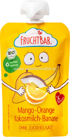 FruchtBar Quetschie Mango, Orange, Kokosmilch, Banane, ab 6. Monat, 100g