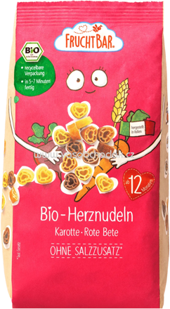 FruchtBar Bio Herznudeln Karotte, Rote Bete, ab 1 Jahr, 300g