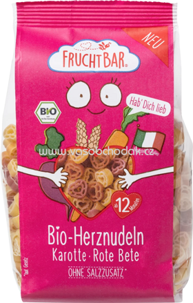 FruchtBar Bio Herznudeln Karotte, Rote Bete, ab 1 Jahr, 300g