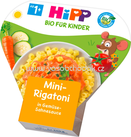 Hipp Kinderteller Mini-Rigatoni in Gemüse-Sahnesauce, ab 1 Jahr, 250g