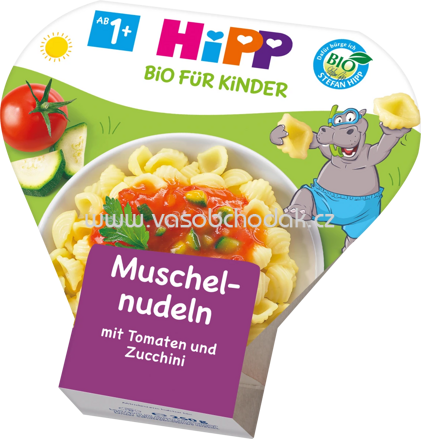 Hipp Kinderteller Muschelnudeln mit Tomaten und Zucchini, ab 1 Jahr, 250g