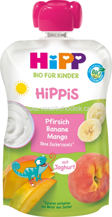 Hipp Hippis Pfirsich Banane Mango mit Joghurt, ab 1 Jahr, 100g