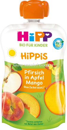 Hipp Hippis Pfirsich in Apfel-Mango, ab 1 Jahr, 100g