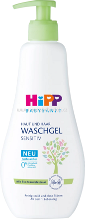 Hipp Babysanft Waschgel Haut und Haar, sensitiv, 400 ml