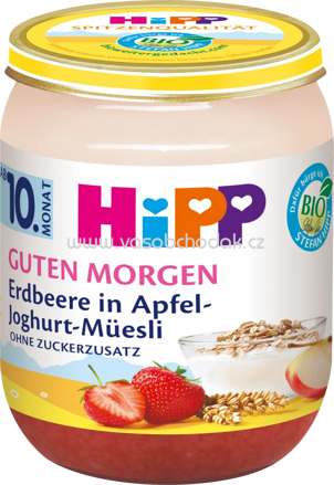 Hipp Guten Morgen Erdbeere in Apfel-Joghurt Müsli, ab 10. Monat, 160g