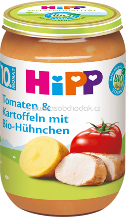 Hipp Tomaten & Kartoffeln mit Bio-Hühnchen, ab 10. Monat, 220g