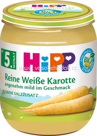 Hipp Reine Weiße Karotte, nach dem 5. Monat, 125g