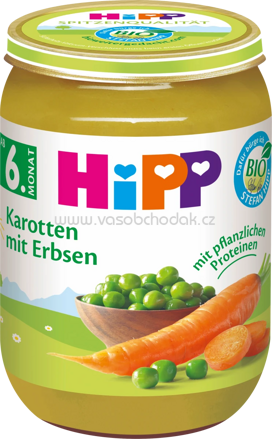 Hipp Karotten mit Erbsen, ab 6. Monat, 190g