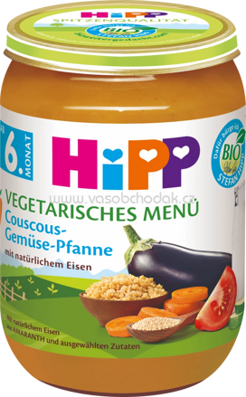 Hipp Vegetarisches Menü Couscous-Gemüse-Pfanne, ab 6. Monat, 190g