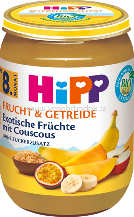 Hipp Frucht & Getreide Exotische Früchte mit Couscous, ab 8. Monat, 190g