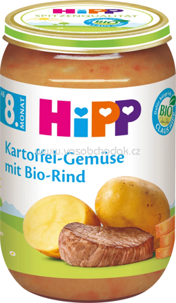 Hipp Kartoffel-Gemüse mit Bio-Rind, ab 8. Monat, 220g