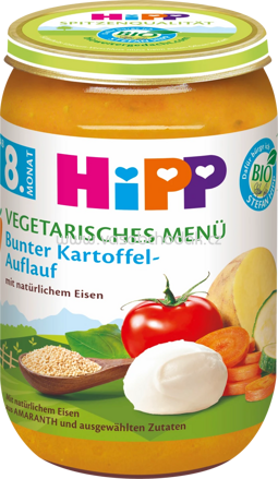 Hipp Vegetarisches Menü Bunter Kartoffel-Auflauf, ab 8. Monat, 220g