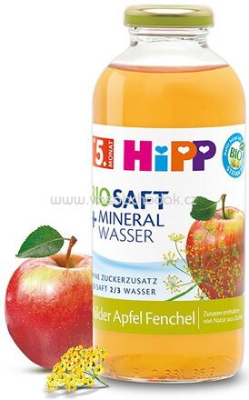 Hipp Bio Saft & Mineralwasser Milder Apfel Fenchel, nach dem 5. Monat, 500 ml