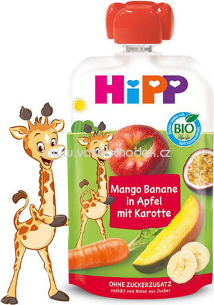 Hipp Hippis Mango Banane in Apfel mit Karotte, ab 1 Jahr, 100g