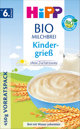 Hipp Bio-Milchbrei Kindergrieß, ab 6. Monat, 450g