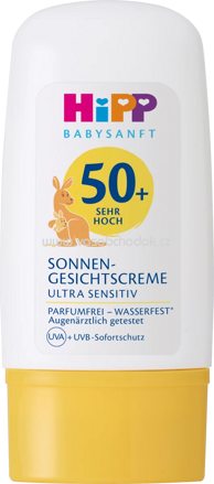 Hipp Babysanft Sonnen Gesichtscreme, LSF 50+, 30 ml