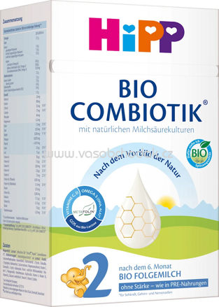 Hipp Folgemilch 2 Bio Combiotik ohne Stärke, ab dem 6. Monat, 600g
