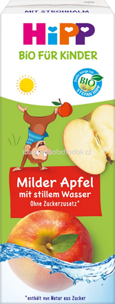 Hipp Bio Saft Milder Apfel mit stillem Mineralwasser, ab 1 Jahr, 200 ml