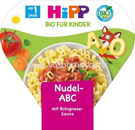 Hipp Kinderteller Nudel-ABC mit Bolognese-Sauce ab 1 Jahr, 250 g