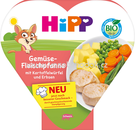 Hipp Kinderteller Gemüse-Fleischpfanne mit Kartoffelwürfeln & Erbsen, ab 1 Jahr, 250g