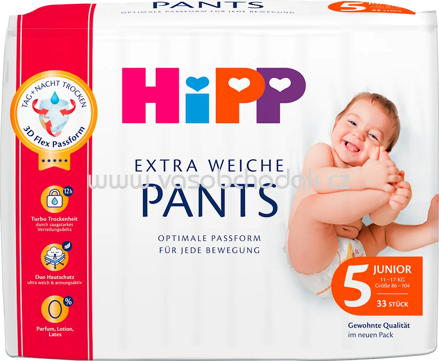 Hipp Babysanft Baby Pants Gr.5, 11-17 kg, 33 St