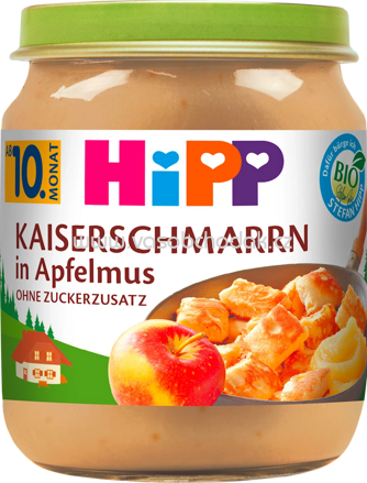 Hipp Kleine Mehlspeise Kaiserschmarrn in Apfelmus, ab 10. Monat, 200g