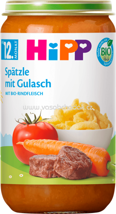 Hipp Spätzle mit Gulasch mit Bio Rindfleisch, ab 12. Monat, 250g