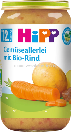 Hipp Gemüseallerlei mit Bio-Rind, ab 12. Monat, 250g