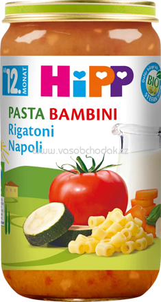 Hipp Pasta Bambini Rigatoni Napoli, ab 12. Monat, 250g