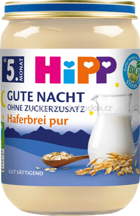 Hipp Gute Nacht Haferbrei pur, ab dem 5. Monat, 190g
