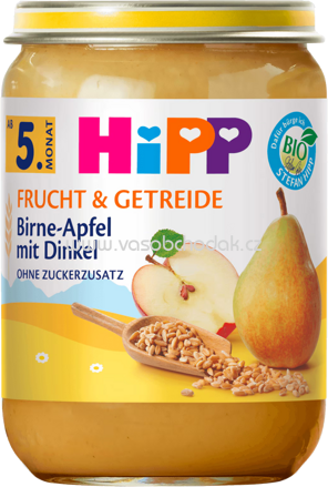 Hipp Frucht & Getreide Birne in Apfel mit Dinkel nach dem 5. Monat, 190g