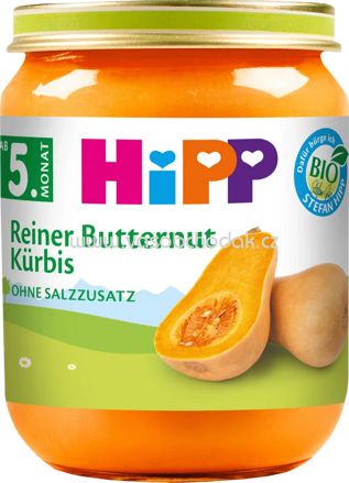 Hipp Reiner Butternut Kürbis, nach dem 5. Monat, 125g