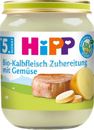 Hipp Kalbfleisch-Zubereitung mit Gemüse, ab dem 5. Monat, 125g