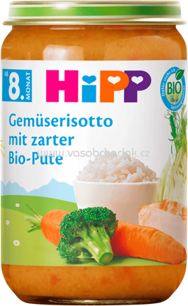 Hipp Gemüserisotto mit zarter Bio-Pute, ab 8. Monat, 220g