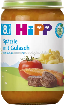 Hipp Spätzle mit Gulasch mit Bio Rindfleisch, ab 8. Monat, 220g