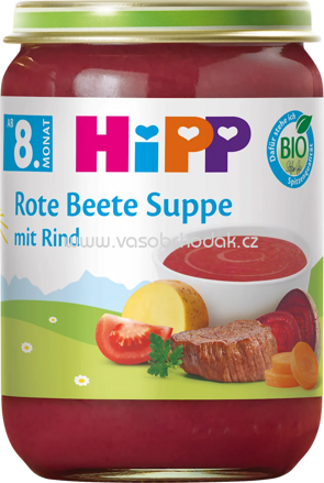 Hipp Rote Beete Suppe mit Rind, ab 8. Monat, 190g