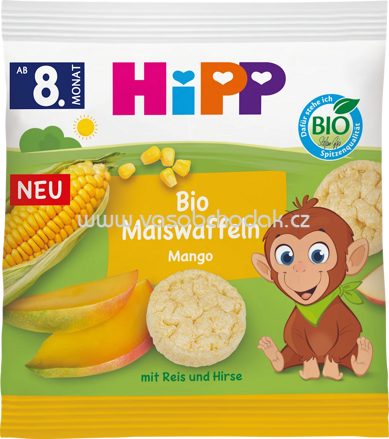 Hipp Bio Maiswaffeln Mango, ab 8. Monat, 23g