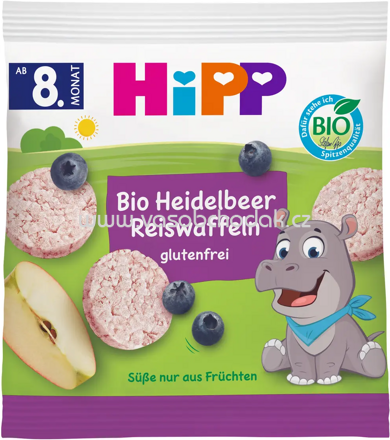 Hipp Bio Heidelbeer Reiswaffeln, ab 8. Monat, 30g