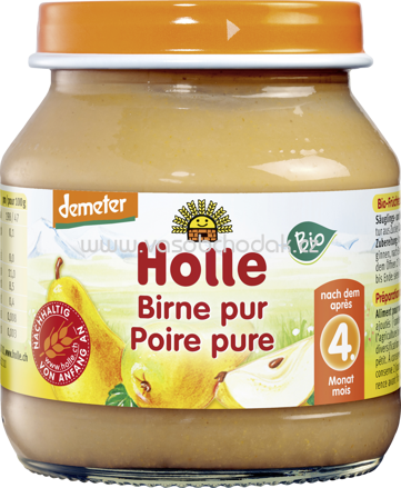 Holle baby food Birne pur, nach dem 5. Monat, 125g