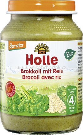 Holle baby food Brokkoli mit Reis, nach dem 5. Monat, 190g