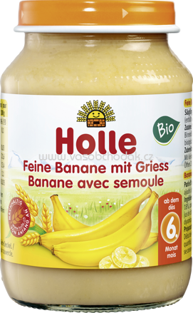 Holle baby food Feine Banane mit Griess, ab 6. Monat, 190g