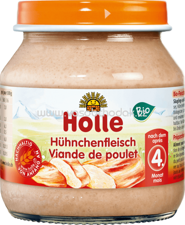 Holle baby food Hühnchenfleisch Zubereitung, nach dem 5. Monat, 125g