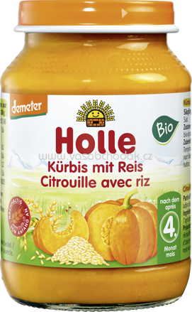 Holle baby food Kürbis mit Reis, nach dem 5. Monat, 190g