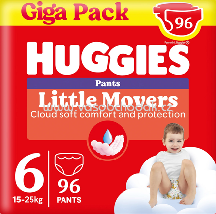 Huggies Baby Pants Little Movers Gr. 6, 15-25 kg, Giga-Pack, 96 St