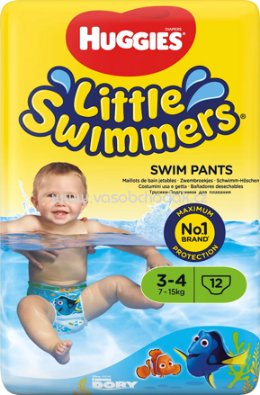 Huggies Little Swimmers Schwimmwindeln, Gr. 3-4, 7-15 kg, 12 St