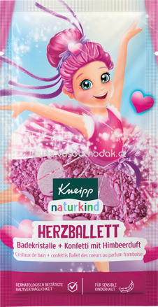 Kneipp Naturkind Kinder Badezusatz Badekristalle Herzballett, 40 g