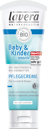 Lavera Pflegecreme für Gesicht & Körper Baby & Kinder Sensitiv, 75 ml