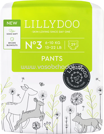 Lillydoo Baby Pants Gr. 3, 6-10 kg, 29 St