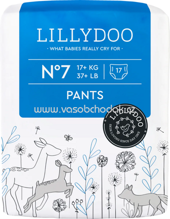 Lillydoo Baby Pants Gr. 7, 17+ kg, 17 St